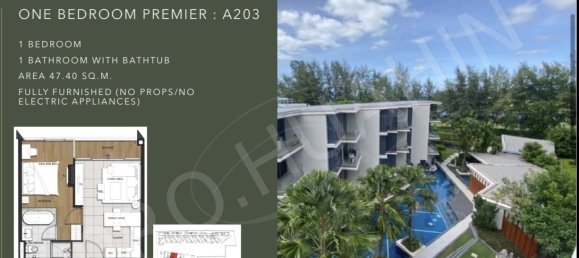 1 bedroom Apartment for sale in Hua Hin, Prachuap Khiri Khan, Western Thailand, Thailand № 165812 4