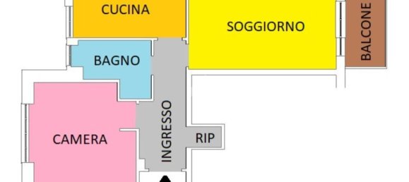 Apartamento de 2 divisões em Rome, Italy N.º 30449 2