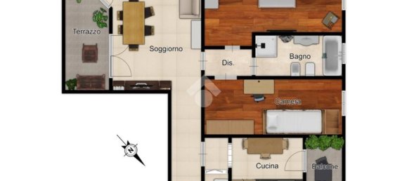 3 rooms Apartment in Milan, Italy No. 263945 47
