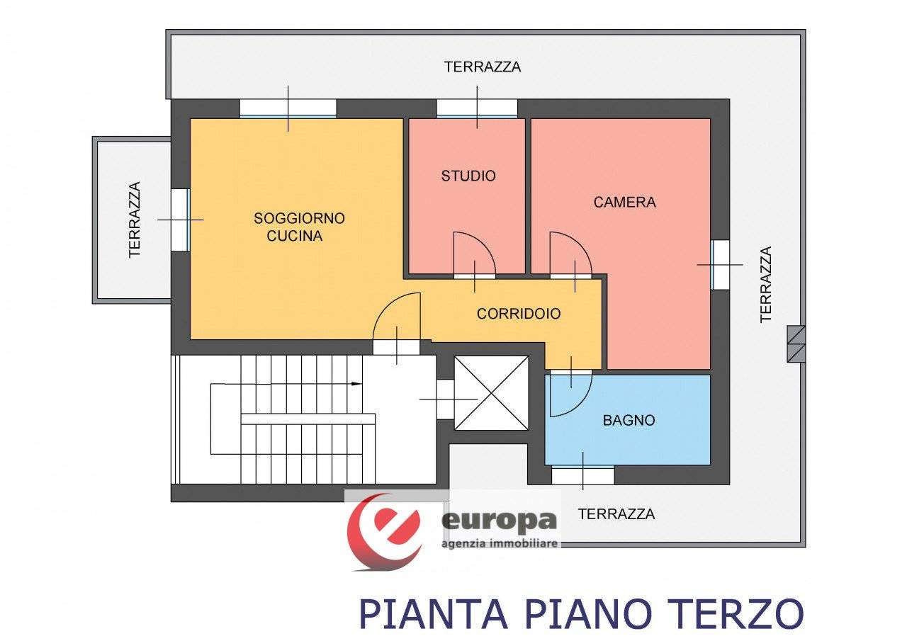 2 غرف نوم بانتهاوس في Vicenza, Italy رقم 113585