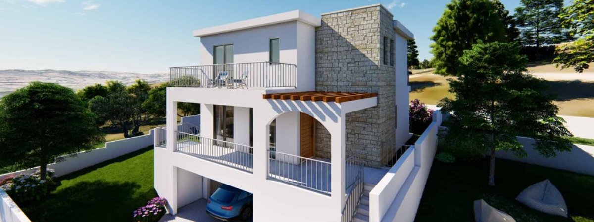 Вилла с 3 спальнями в Пафос, Кипр № 25273