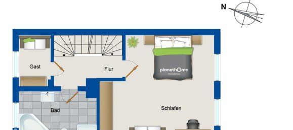 4غرفة تاون هاوس في Wilhelmshaven, Germany رقم 63387 13