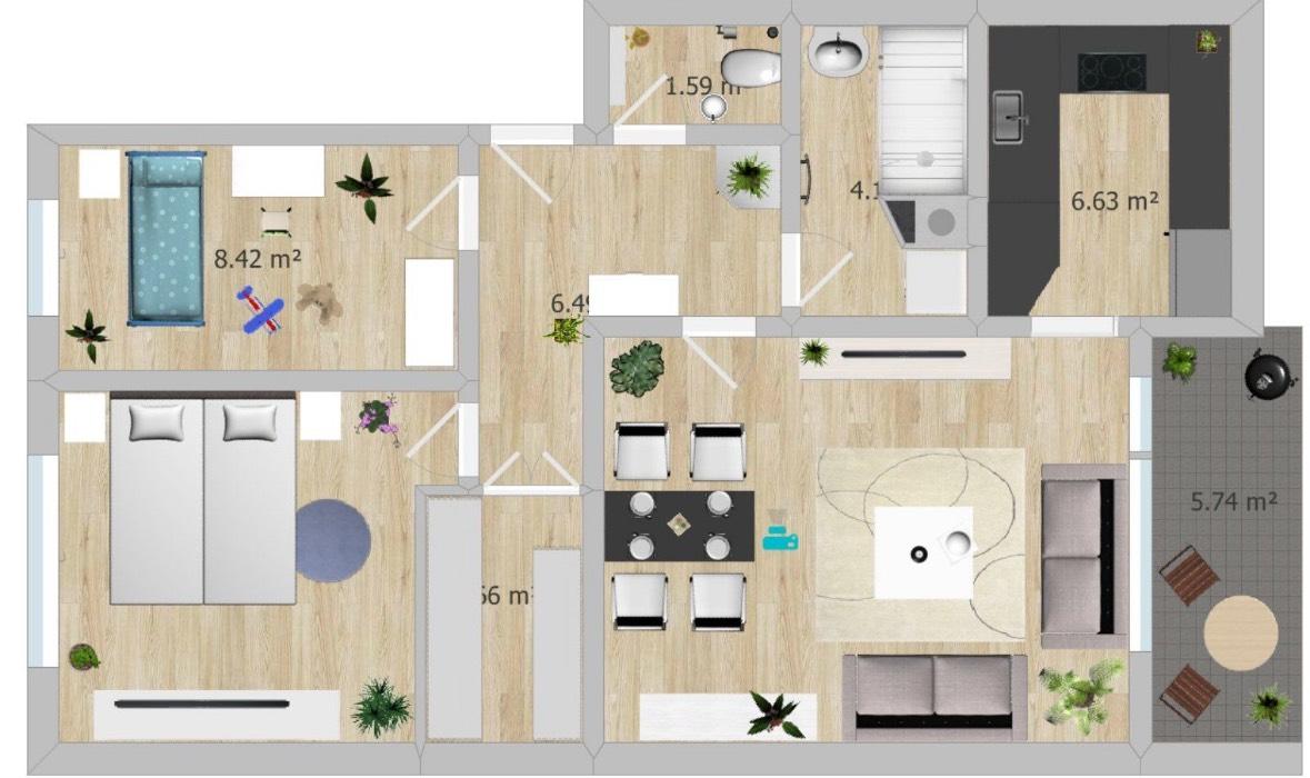 2 chambres Appartement à Reutlingen, Germany No. 218892