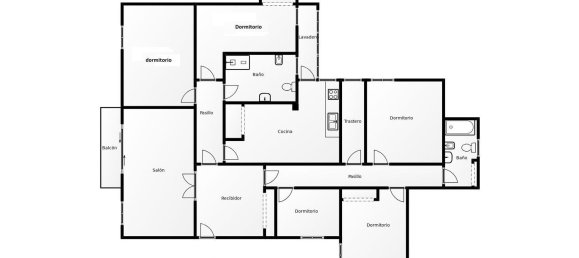 Квартира с 5 спальнями в Андалусия, Испания № 158991 34