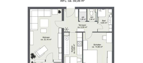 2 rooms Apartment in Gratkorn, Austria No. 152992 2