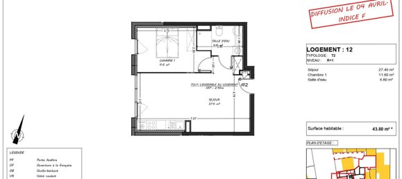 Apartamento T1 em Cucq, France N.º 68001 2