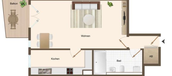 2-salle Appartement à Coswig, Germany No. 61882 6