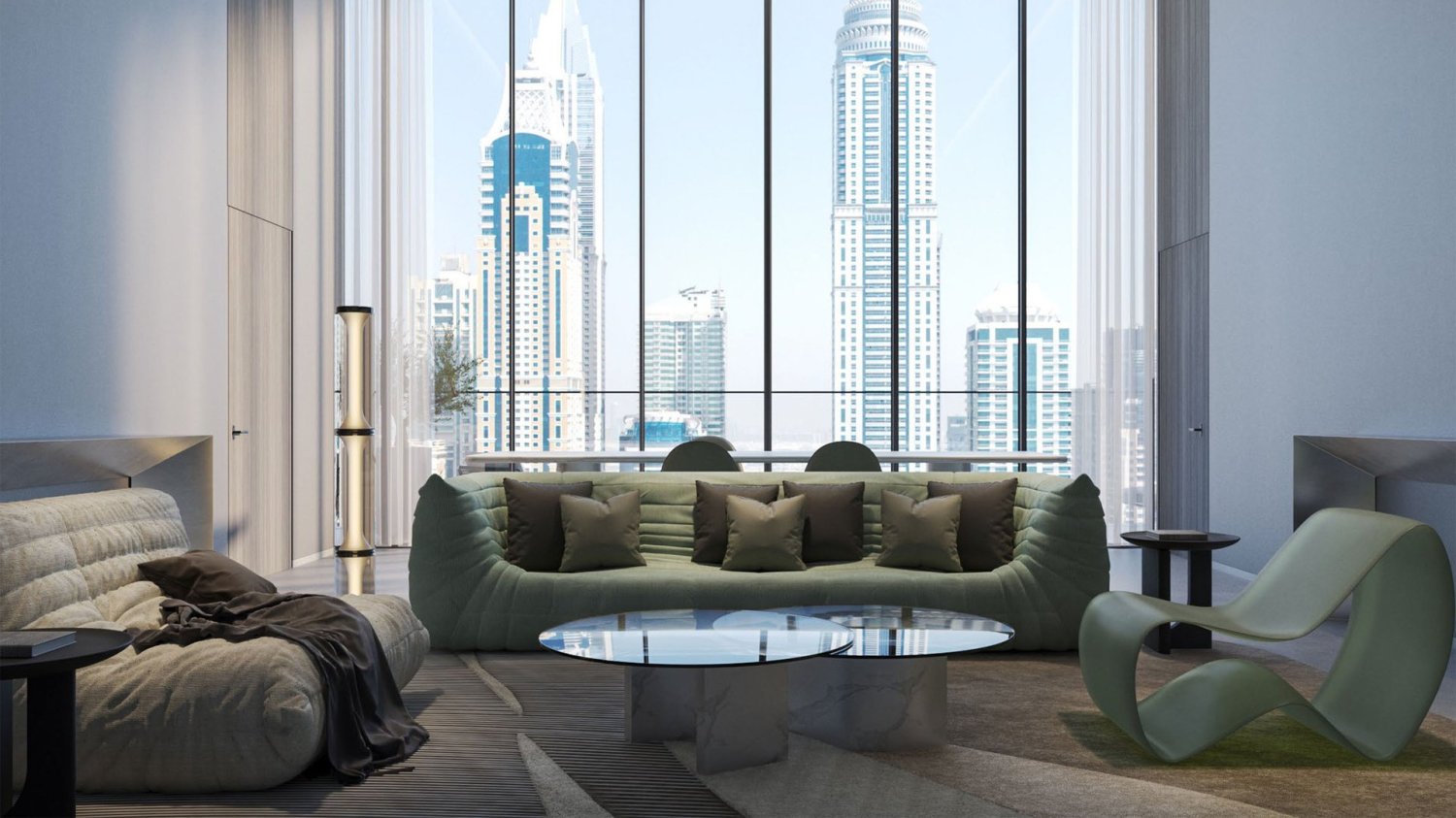 Apartamento de 1 dormitorio en W Residences Dubai Harbour, Dubai Marina, UAE No. 63062