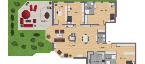 5-Zimmer Wohnung in Essen, Germany, Nr. 66857 32