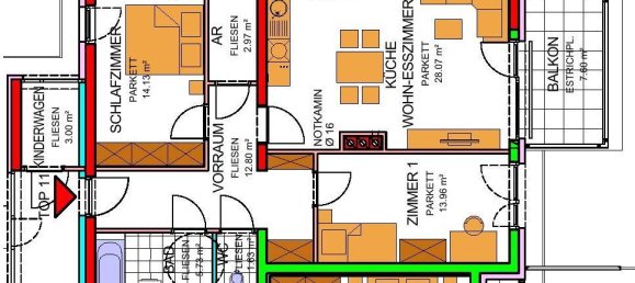 3 rooms Apartment in Amstetten, Austria No. 212601 2