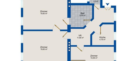 3 rooms Apartment in Rudolfsheim-Funfhaus, Austria No. 147322 11