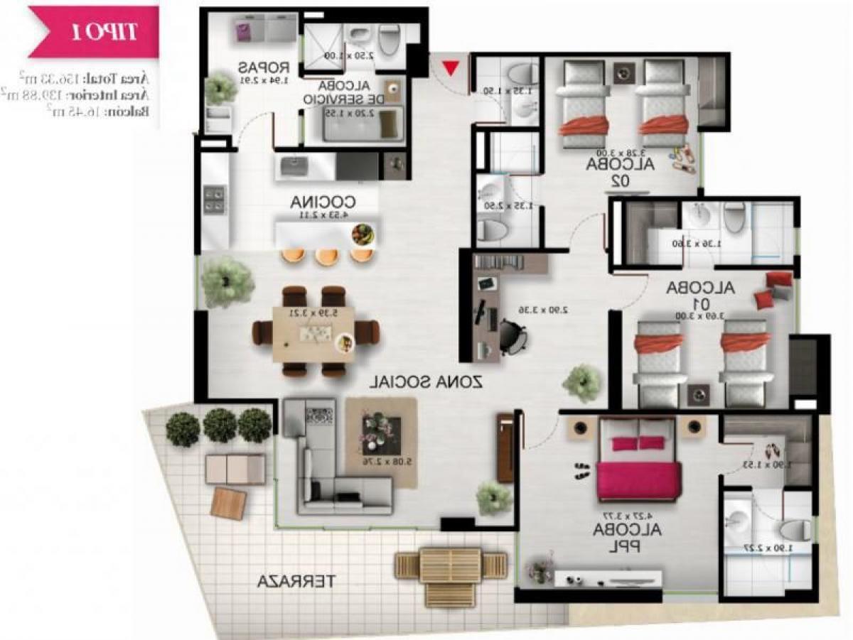 3 Schlafzimmer Haus in Atlantico, Colombia, Nr. 977