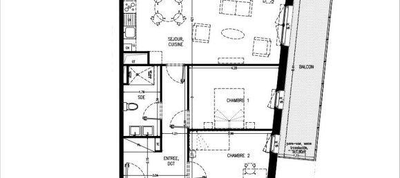 Квартира с 2 спальнями в Монтрёй, Франция № 183072 3