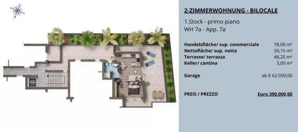 2 rooms Apartment in Trentino-Alto Adige, Italy No. 231766 2