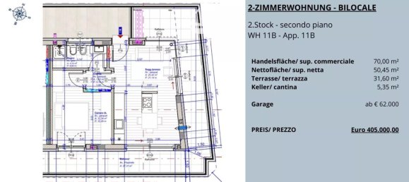 2 rooms Apartment in Trentino-Alto Adige, Italy No. 231766 3
