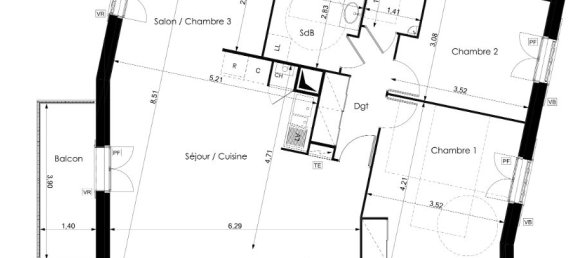 Квартира с 3 спальнями в Шампань-сюр-Уаз, Франция № 166313 3