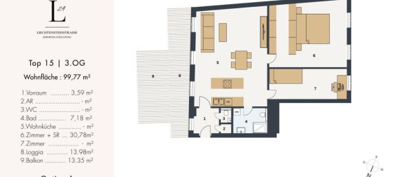 2-Zimmer Penthouse in Alsergrund, Austria, Nr. 182803 12