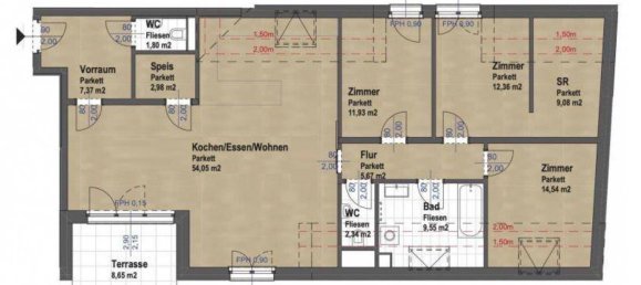 4غرفة شقة في Vienna, Austria رقم 215887 14