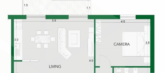 2 rooms Apartment in Ciampino, Italy No. 24905 19