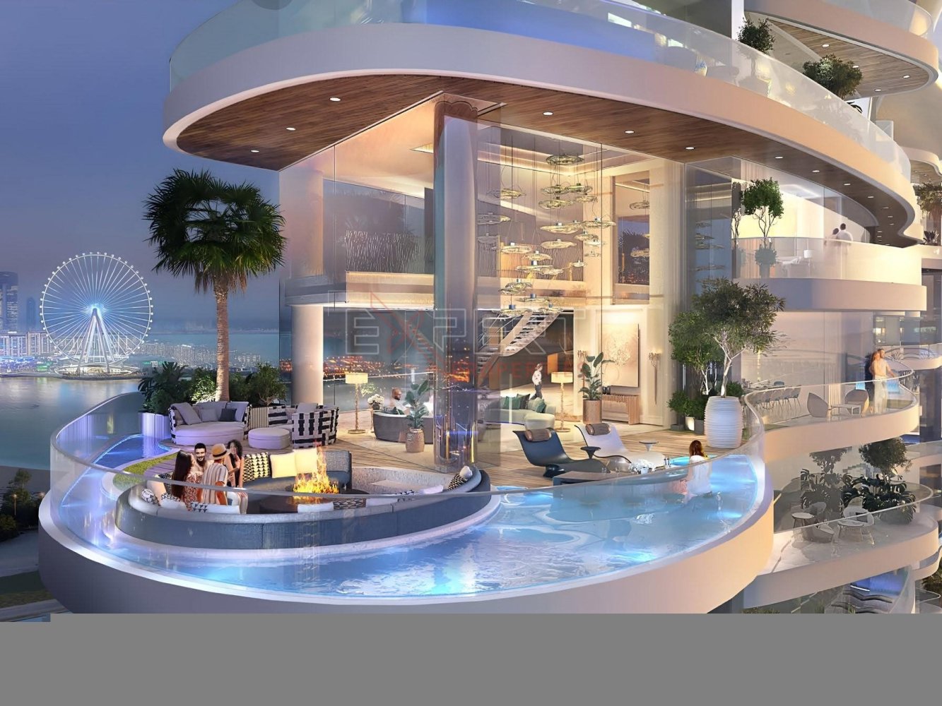 Apartamento T4 em Dubai Harbour, UAE N.º 7897