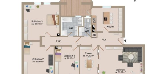 Apartamento T3 em Freiburg im Breisgau, Germany N.º 70263 26