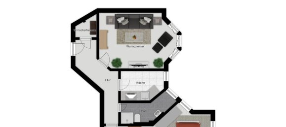 Квартира с 1 спальней в Хемниц, Германия № 228563 20