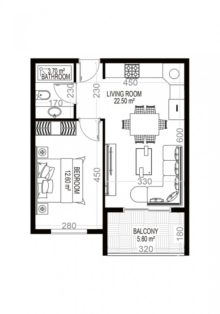 Apartamento de 1+1 en Yekta Sungate Residence, Gazipasa, Turkey No. 35442 1