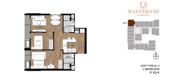 2 bedrooms Condo in Bangkok, Thailand No. 2237 12