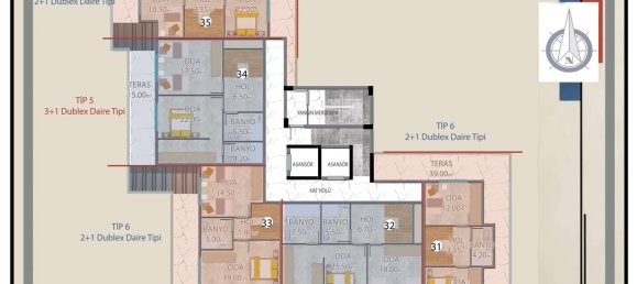 1000 bedrooms Apartment in Demirtas, Turkey No. 31359 16