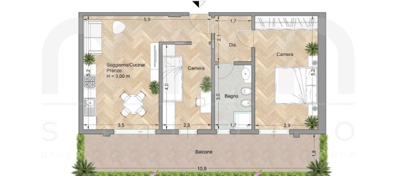 3-Zimmer Wohnung in Pescara, Italy, Nr. 22442 49