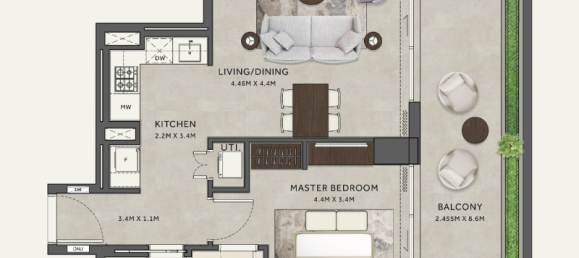 1 غرف نوم شقة في الخليج التجاري, UAE رقم 121177 9