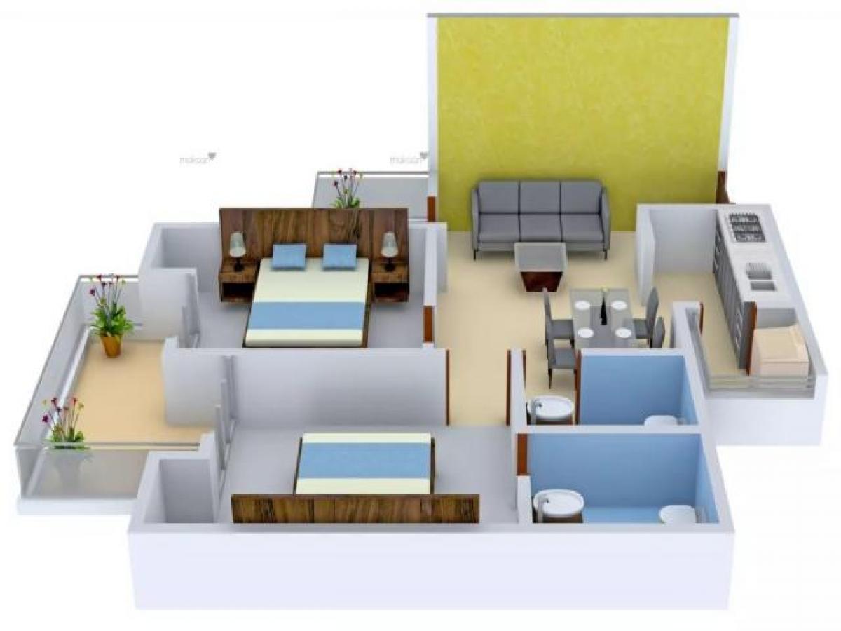 2 Schlafzimmer Haus in Noida, India, Nr. 68033