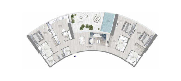 Apartamento de 1 dormitorio en Maritime City, UAE No. 121560 9