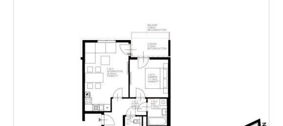 2غرفة شقة في Favoriten, Austria رقم 138729 8