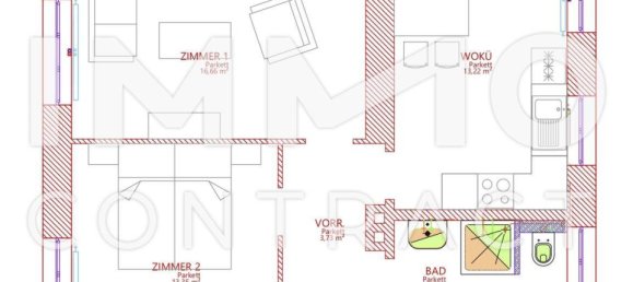 Apartamento de 1 dormitorio en Krems an der Donau, Austria No. 47278 6