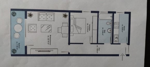 Квартира с 1 спальней в Нижняя Саксония, Германия № 349913 3