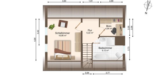 Дом с 2 спальнями в Бёрде, Германия № 171081 3