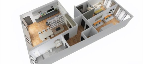 Apartamento T2 em Turin, Italy N.º 308383 8