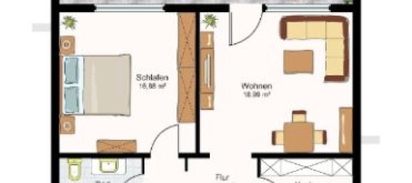 2 rooms Apartment in Hanover, Germany No. 176193 8