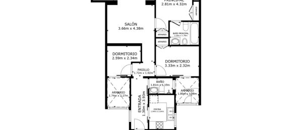 Apartamento de 3 dormitorios en Eixample, Spain No. 21616 32