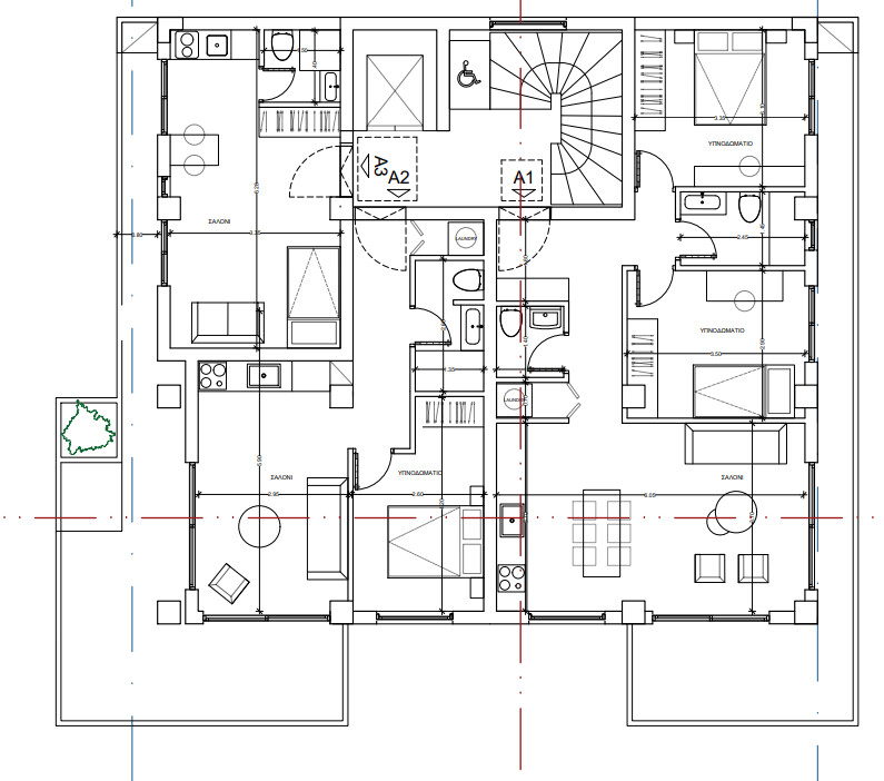 2 bedrooms Apartment in Kalamaria, Greece No. 59878