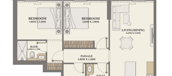 2 bedrooms Apartment in Celeste Heights, Al Furjan, UAE No. 65357 2