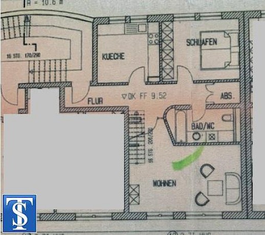 3 rooms Duplex in Plauen, Germany No. 335819