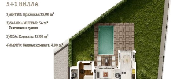 فيلا 5+1 في Antalya, Turkey رقم 21573 2