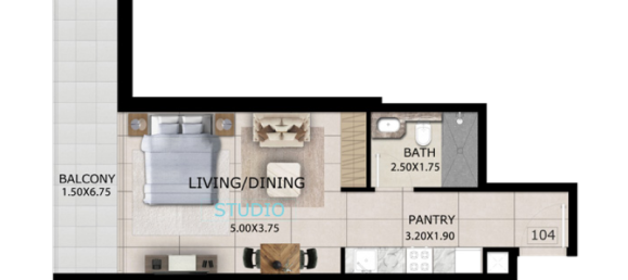 استوديو في دبي, UAE رقم 121679 5