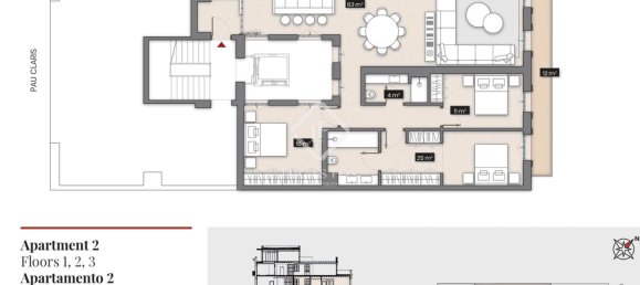 3 chambres Appartement à Eixample, Spain No. 127786 20