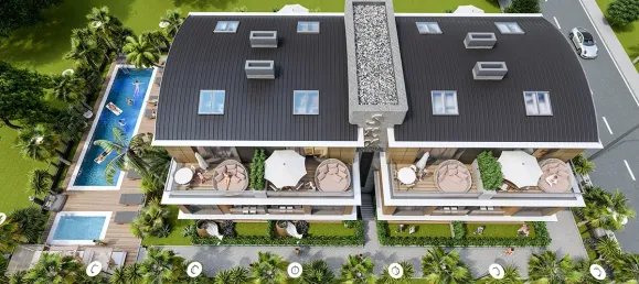 شقة 2+1 في Mugla, Turkey رقم 33484 13