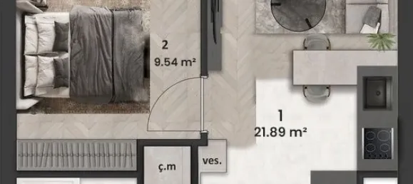 شقة 2+1 في Mugla, Turkey رقم 33484 28