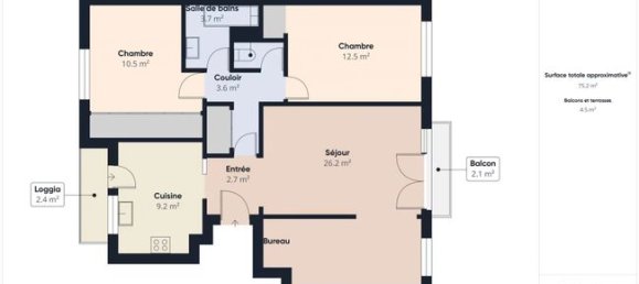 2 Schlafzimmer Wohnung in Nantes, France, Nr. 284676 9