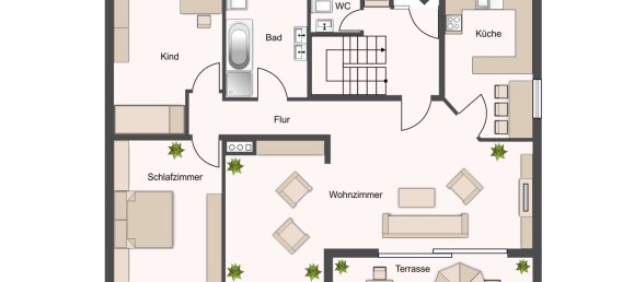 4غرفة منزل في Hanover, Germany رقم 204717 33